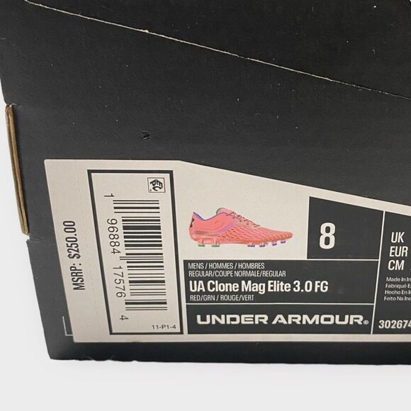 Under Armour Clone Magnetico Elite 3 FG Soccer Cleats 3026740-600 Mens size 8 main image 12
